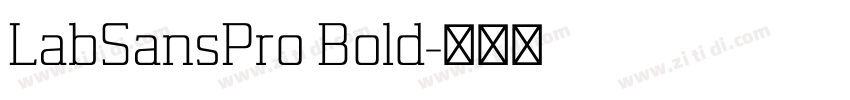 LabSansPro Bold字体转换